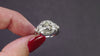 1.28ct OLD EUROPEAN CUT DIAMOND VINTAGE COCKTAIL RING PLATINUM RETRO HALO ESTATE
