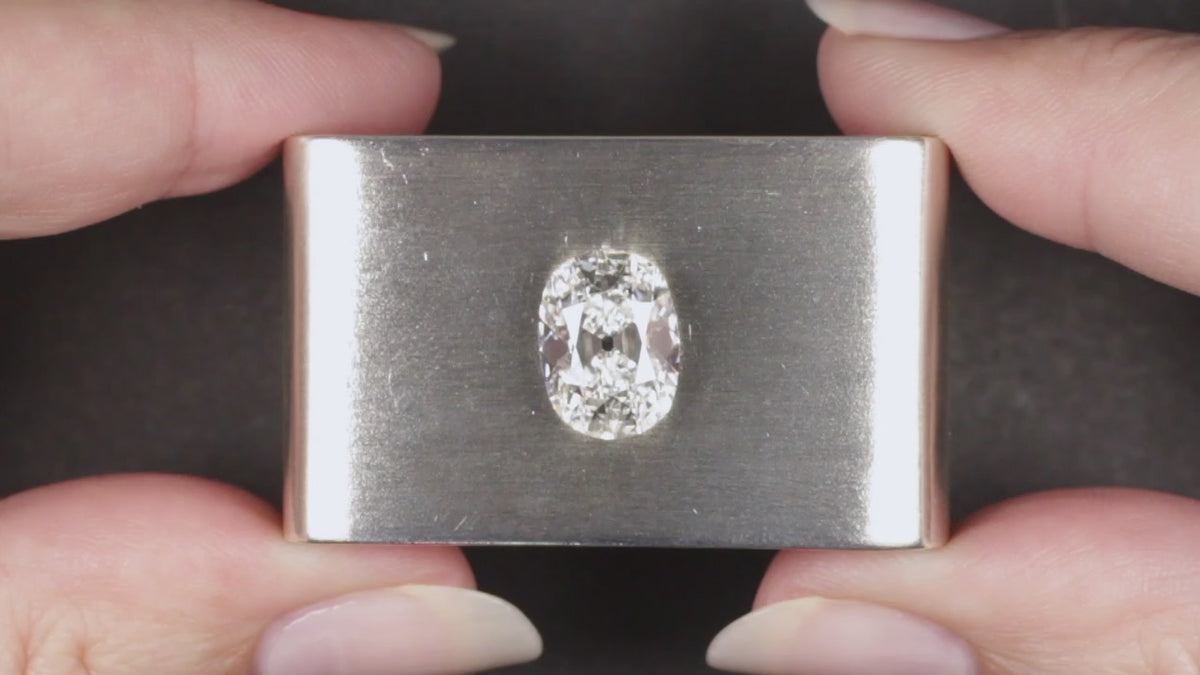 4.10ct E VS1 OLD MINE CUT LAB CREATED DIAMOND IGI CERTIFIED 4 CARAT LOOSE