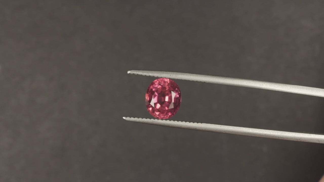 2.36ct CERTIFIED CEYLON PADPARADSCHA SAPPHIRE ORANGE PINK NATURAL LOOSE OVAL CUT