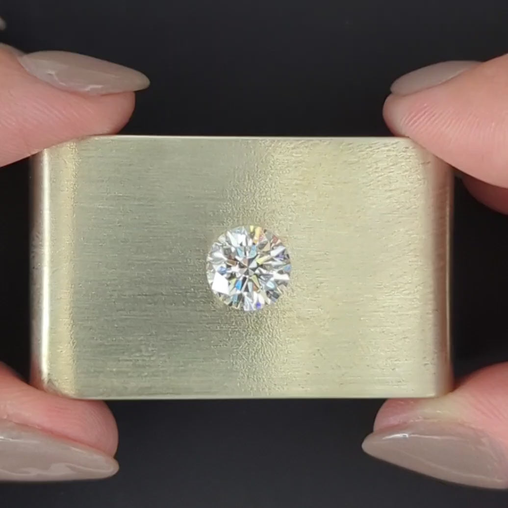 2.23c GIA CERTIFIED DIAMOND ENGAGEMENT RING 3x EXCELLENT CUT ROUND VINTAGE STYLE