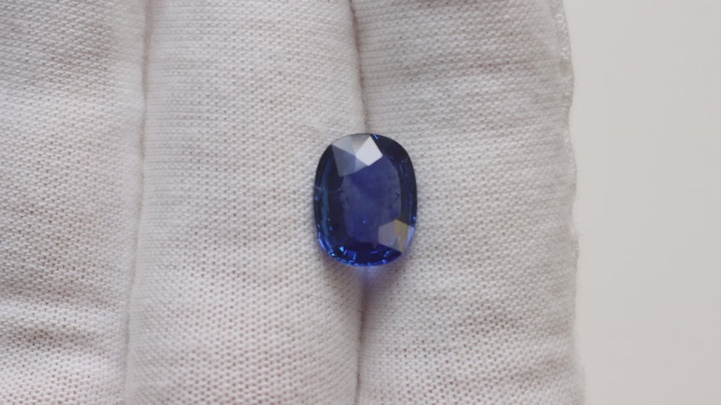 5.09ct CEYLON SAPPHIRE GIA CERTIFIED ROYAL BLUE NATURAL CUSHION SHAPE 5 CARAT