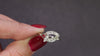 MID CENTURY VINTAGE DIAMOND COCKTAIL RING PLATINUM E-G VS MARQUISE ROUND NATURAL