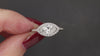 1.00ct D SI1 GIA CERTIFIED MARQUISE DIAMOND HALO RING ENGAGEMENT 14k WHITE GOLD