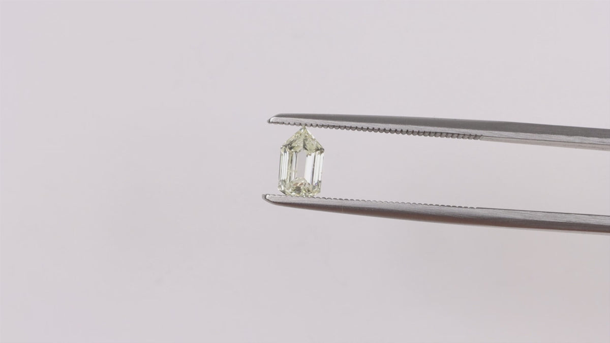 0.49ct O-P SI2 BULLET SHAPE DIAMOND 1/2 CARAT GEOMETRIC STEP CUT LOOSE NATURAL