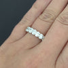 2.06ct GIA CERTIFIED DIAMOND WEDDING RING D VVS PLATINUM BAND OVAL SHAPE NATURAL
