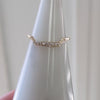 DIAMOND 5mm ROUND VINTAGE STYLE ENGAGEMENT RING SETTING WHITE GOLD 3 STONE MOUNT