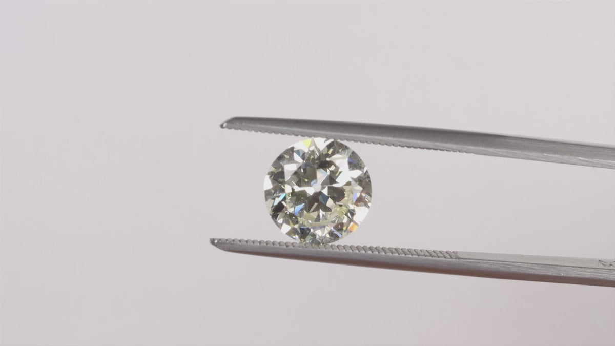 2.06ct OLD EUROPEAN CUT DIAMOND Q-R SI2 VINTAGE NATURAL LOOSE 2 CARAT ENGAGEMENT