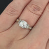 1.5 CARAT VINTAGE DIAMOND ENGAGEMENT RING OLD EUROPEAN CUT PLATINUM ART DECO