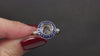 SAPPHIRE DIAMOND ENGAGEMENT RING SETTING FRENCH CUT 7.5mm MOUNT VINTAGE STYLE