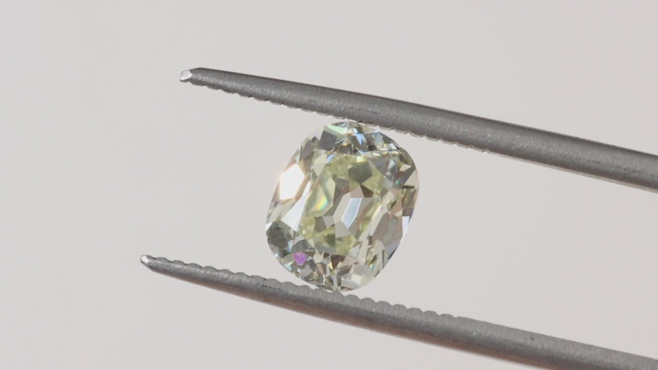 2 CARAT OLD MINE CUT DIAMOND GIA CERTIFIED O-P VS2 ELONGATED CUSHION BRILLIANT