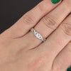 OLD EUROPEAN CUT DIAMOND ENGAGEMENT RING D SI2 VINTAGE STYLE FLORAL VINE NATURAL