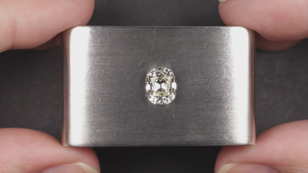 1.75 CARAT OLD MINE CUT DIAMOND GIA CERTIFIED L VS2 ELONGATED CUSHION BRILLIANT