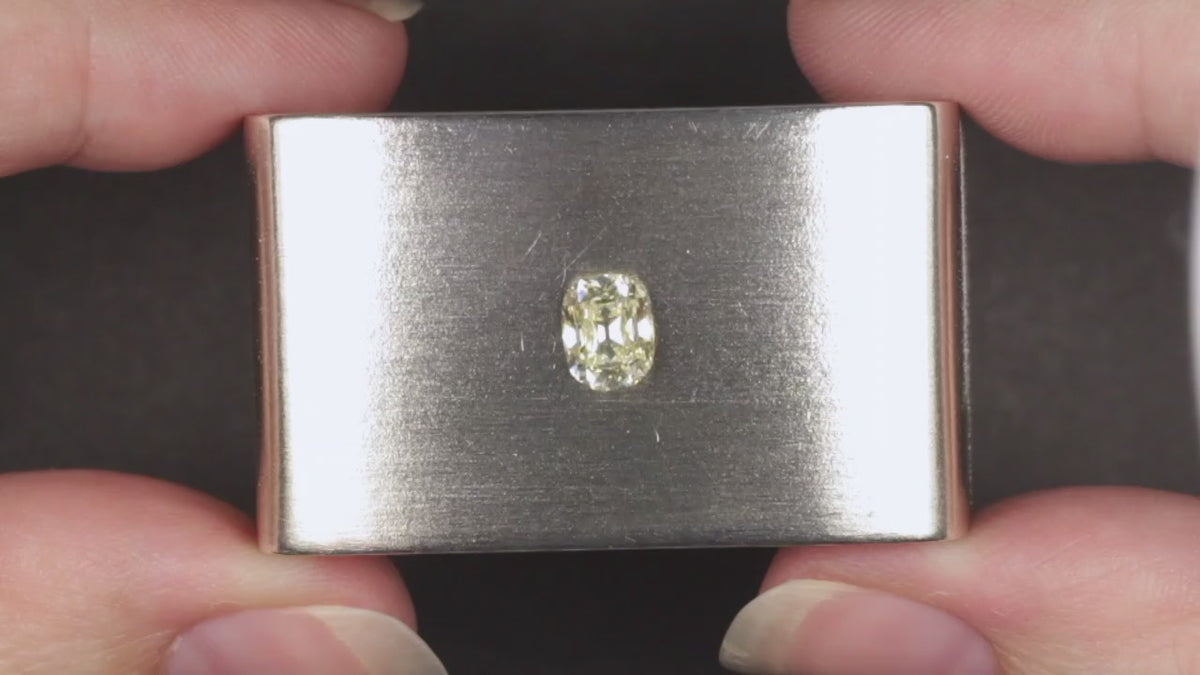 NATRUAL 1.00ct W-X VVS1 OLD MINE CUT DIAMOND GIA CERTIFIED LIGHT YELLOW 1 CARAT
