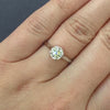 1.5ct OLD MINE CUT DIAMOND ENGAGEMENT RING PLATINUM SOLITAIRE ANTIQUE CLASSIC