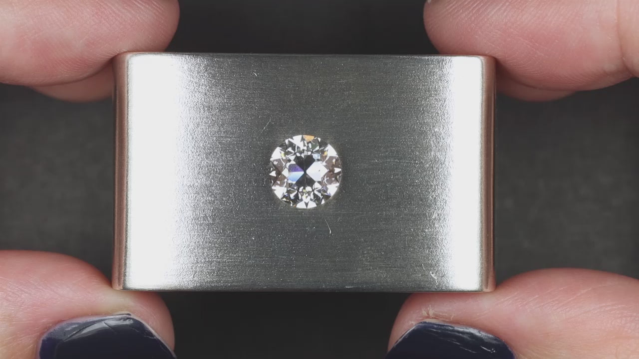 2 CARAT OLD EUROPEAN CUT LAB CREATED DIAMOND CERTIFIED G VS1 VINTAGE STYLE