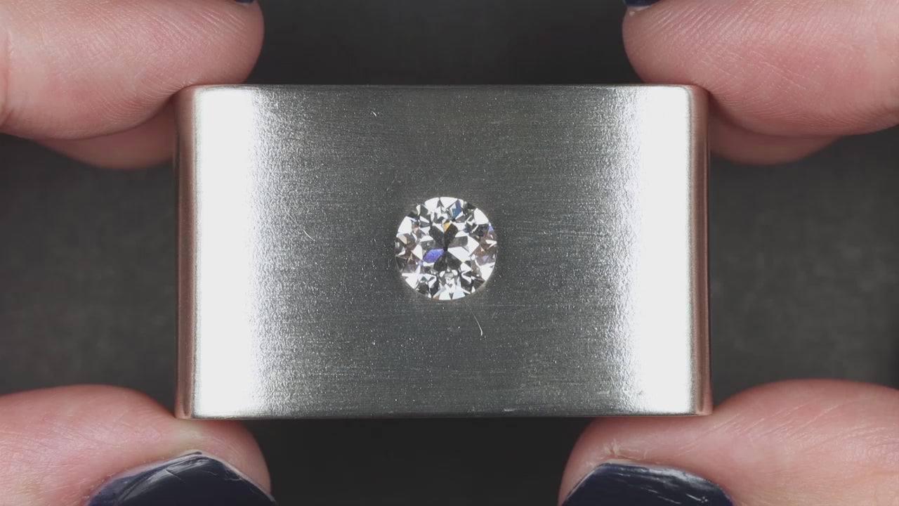 2 CARAT OLD EUROPEAN CUT LAB CREATED DIAMOND CERTIFIED E VS1 VINTAGE STYLE