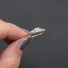 VINTAGE DIAMOND SOLITAIRE RING OLD EUROPEAN CUT ORANGE BLOSSOM 14k TWO TONE GOLD