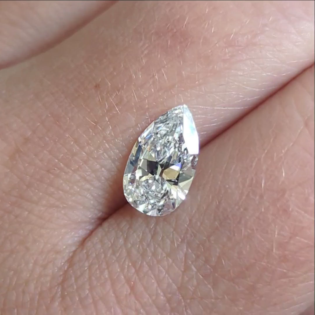 2.31 VINTAGE PEAR SHAPE DIAMOND G SI2 LOOSE NATURAL ESTATE ENGAGEMENT 2.5 CARAT