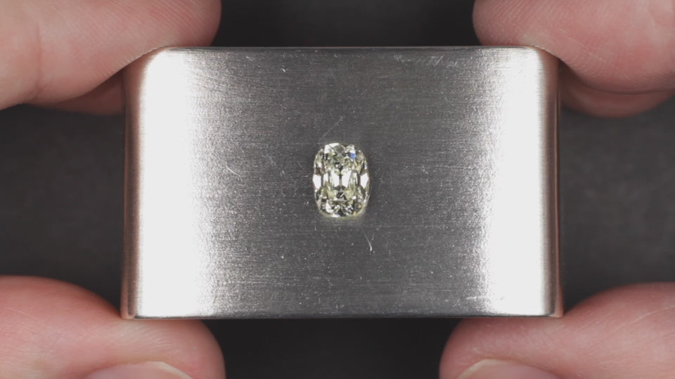 1 CARAT OLD MINE CUT DIAMOND GIA CERTIFIED N VS1 ELONGATED CUSHION BRILLIANT