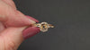 ANTIQUE STYLE ENGAGEMENT RING SETTING 6.5m 14k GOLD SOLITAIRE BUTTON BACK COLLET