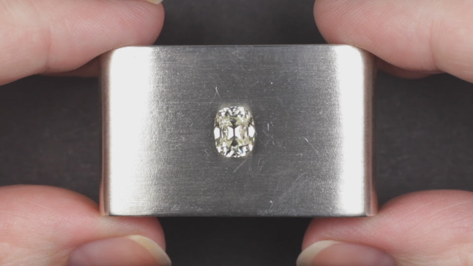 1.5 CARAT OLD MINE CUT DIAMOND GIA CERTIFIED N SI2 ELONGATED CUSHION BRILLIANT