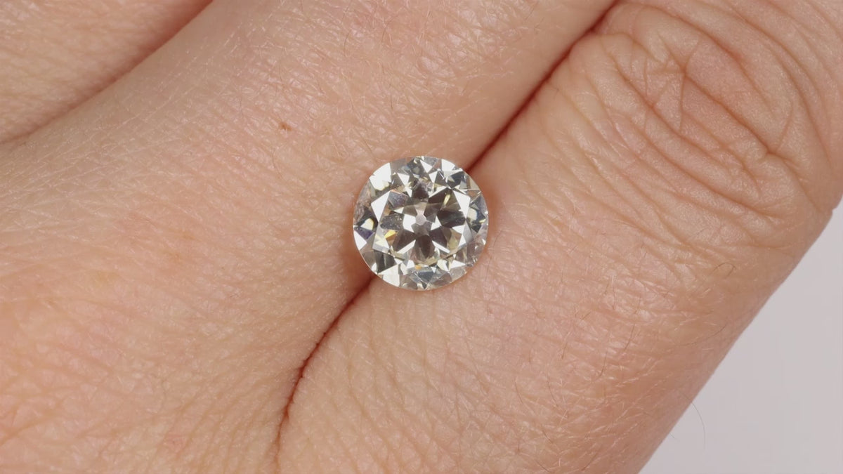 2.06ct OLD EUROPEAN CUT DIAMOND Q-R SI2 VINTAGE NATURAL LOOSE 2 CARAT ENGAGEMENT