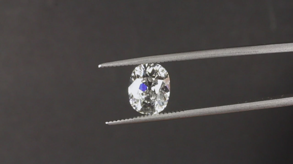 3.09ct E VS1 OLD MINE CUT LAB CREATED DIAMOND IGI CERTIFIED CUSHION 3 CARAT 