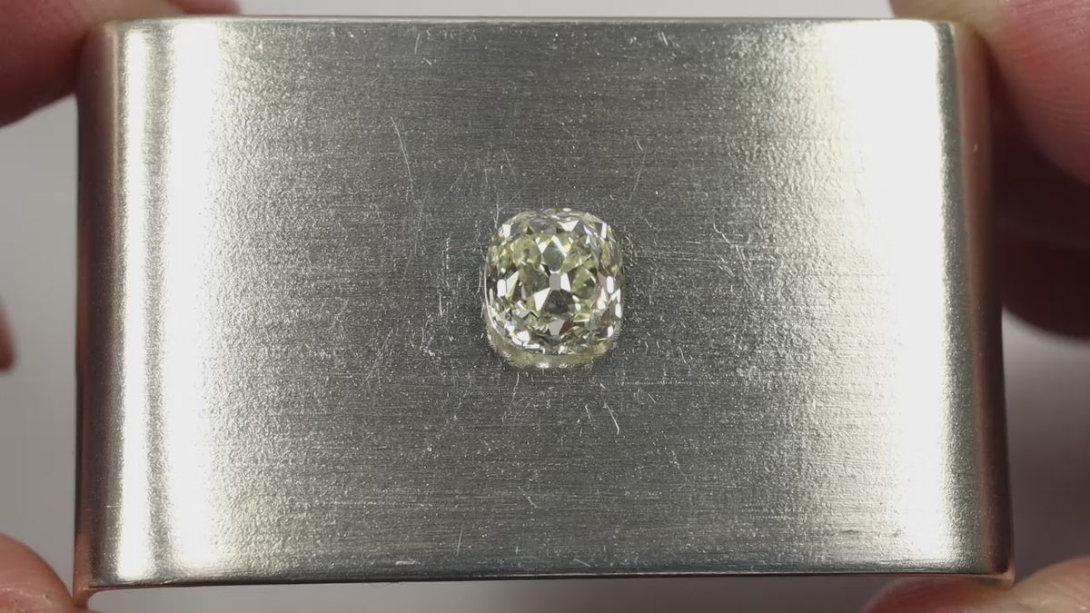 GIA CERTIFIED 1.50ct M VVS2 OLDMINE CUT DIAMOND ENGAGEMENT VINTAGE STYLE LOOSE