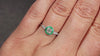 OLD EUROPEAN CUT DIAMOND ENGAGEMENT RING EMERALD ART DECO TARGET VINTAGE STYLE