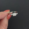 VINTAGE DIAMOND ENGAGEMENT RING 1/2ct OLD EUROPEAN CUT PLATINUM CLASSIC ESTATE