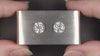 4 CARAT DIAMOND STUD EARRINGS NATURAL MATCHING PAIR ROUND BRILLIANT CUT CLASSIC