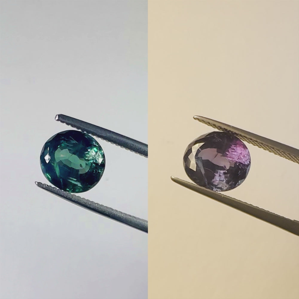 4.16ct GIA CERTIFIED ALEXANDRITE GREEN PURPLE COLOR CHANGE OVAL SHAPE LOOSE 4ct