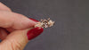 FLORAL RING SETTING 8mm ROUND14K ROSE GOLD FLOWER ENGAGEMENT SOLITAIRE MOUNT