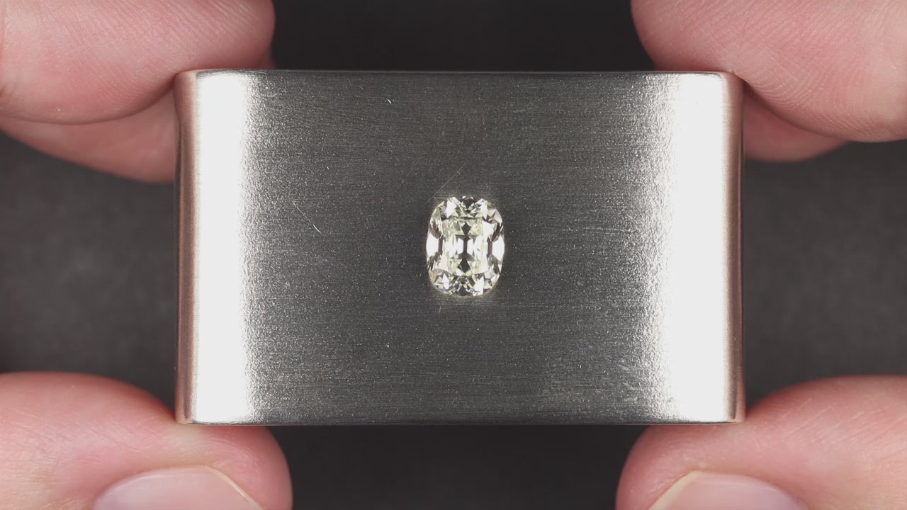 1.22ct OLD MINE CUT DIAMOND GIA CERTIFIED K VS2 ELONGATED CUSHION BRILLIANT