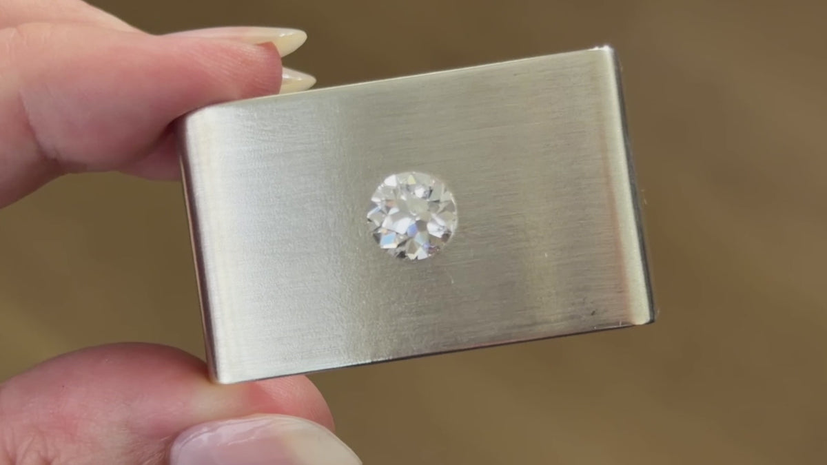 LAB CREATED 2.12ct E VVS2 OLD EUROPEAN CUT DIAMOND IGI CERTIFIED ENGAGEMENT 2ct