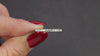 DIAMOND WEDDING BAND STACKING RING 14k WHITE GOLD THIN DAINTY CLASSIC NATURAL