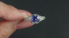 1.17ct NATURAL BLUE SAPPHIRE FLORAL FILIGREE SOLITAIRE RING VINTAGE STYLE GOLD