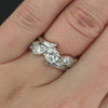 1.90ct VINTAGE DIAMOND COCKTAIL RING MID CENTURY PLATINUM BYPASS NATURAL ROUND
