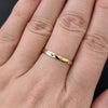 CLASSIC 14k YELLOW GOLD WEDDING BAND RING SIMPLE STACKING THIN DAINTY PLAIN