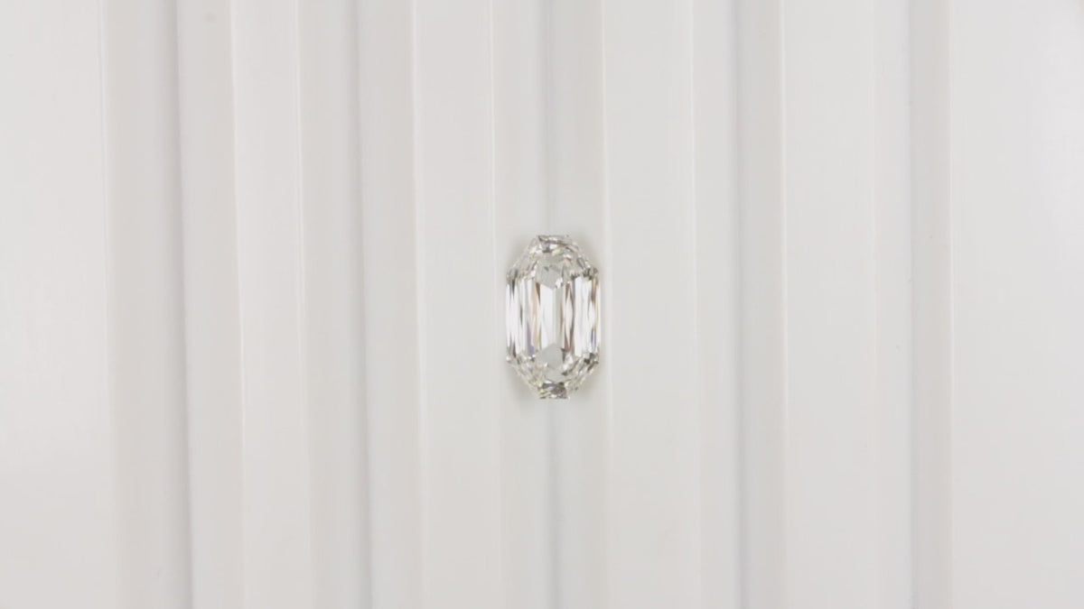 LAB CREATED 2.05ct E VS1 BRILLIANT EMERALD CUT DIAMOND IGI CERTIFIED OCTAGONAL