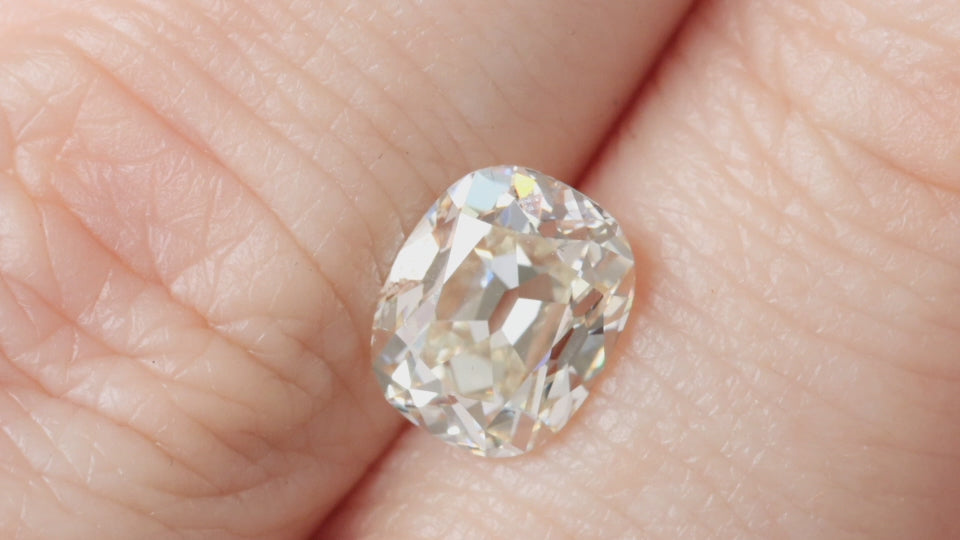 2.25ct OLD MINE CUT DIAMOND GIA CERTIFIED J VVS1 ELONGATED CUSHION BRILLIANT