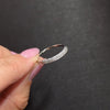 DIAMOND VINTAGE STYLE WEDDING BAND 14k WHITE GOLD STACKING RING ENGRAVED CLASSIC