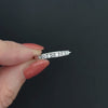 NATURAL DIAMOND WEDDING RING STACKING BAND 14k WHITE GOLD 0.30ct CHANNEL SETTING