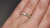 1.56ct NATURAL DIAMOND WEDDING BAND STACKING RING 14k YELLOW GOLD 7 STONE