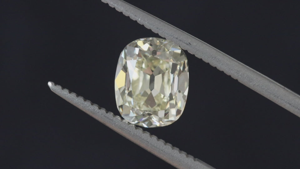 2.26ct OLD MINE CUT DIAMOND GIA CERTIFIED N VS1 CUSHION BRILLIANT ELONGATED