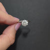 2.26ct NATURAL DIAMOND SOLITAIRE RING PLATINUM ROUND BRILLIANT CUT ENGAGEMENT