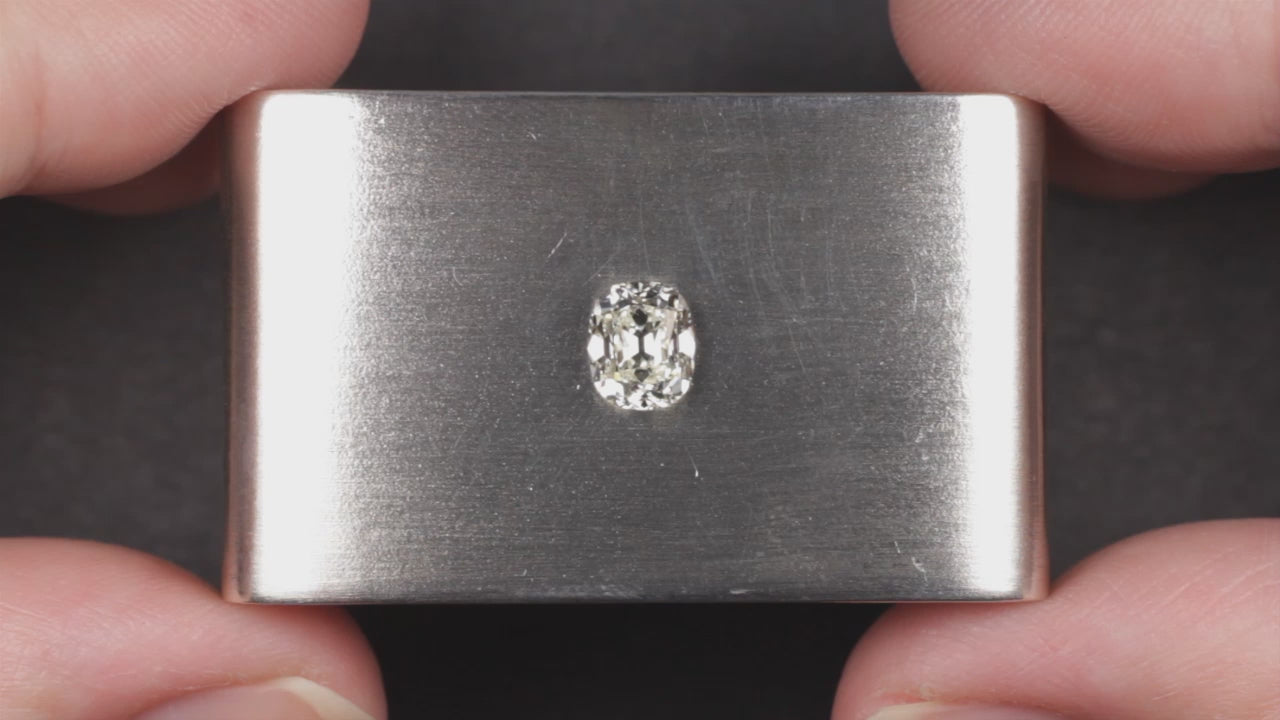 1 CARAT OLD MINE CUT DIAMOND GIA CERTIFIED J SI1 ELONGATED CUSHION BRILLIANT 1ct