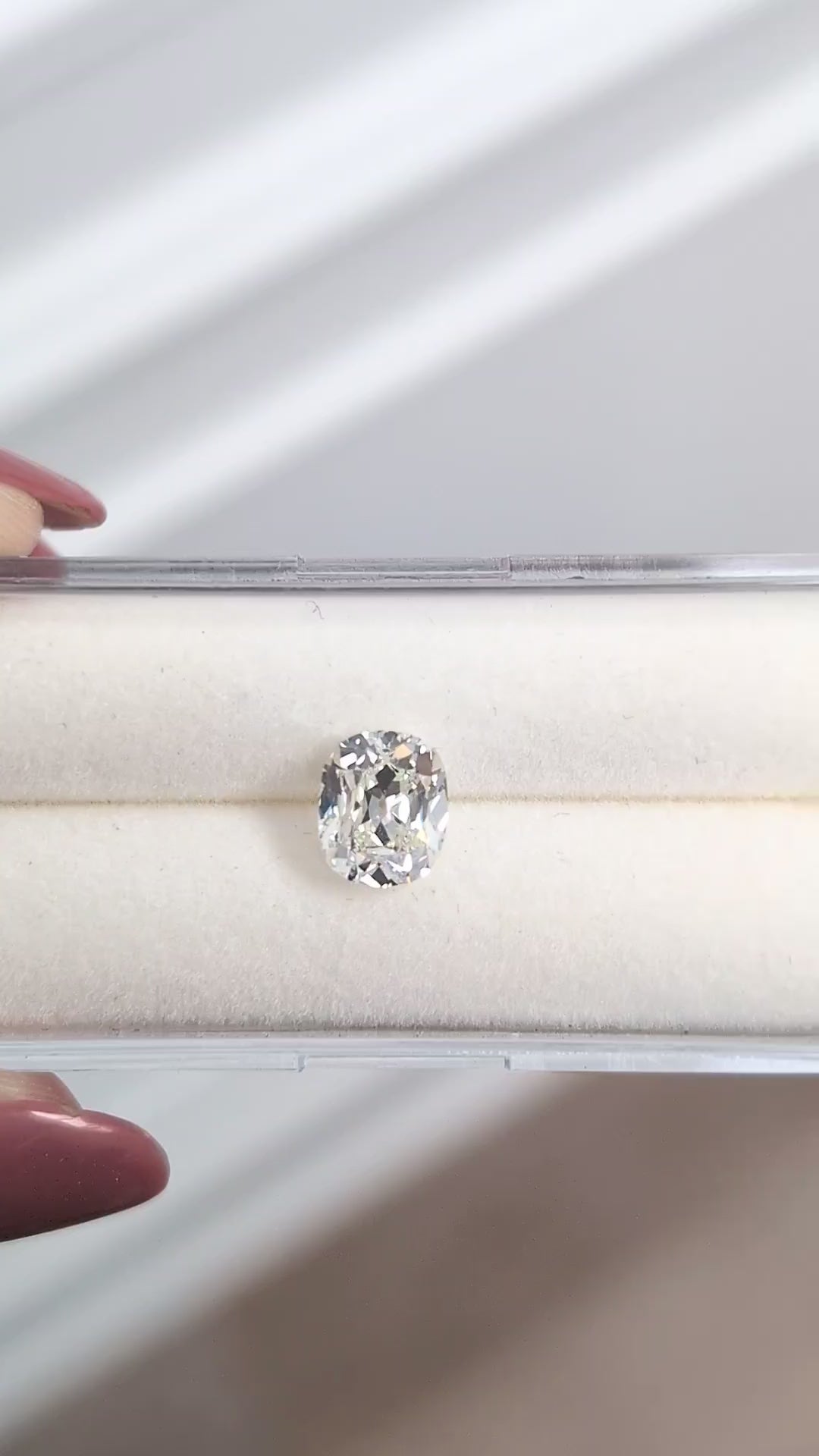 1.5 CARAT OLD MINE CUT DIAMOND GIA CERTIFIED J VS1 ELONGATED CUSHION BRILLIANT
