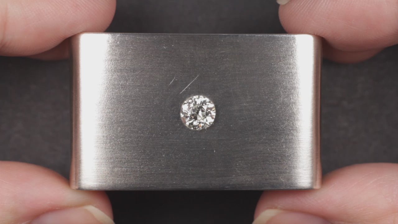 0.77ct OLD EUROPEAN CUT DIAMOND I SI1 VINTAGE NATURAL ENGAGEMENT LOOSE ESTATE