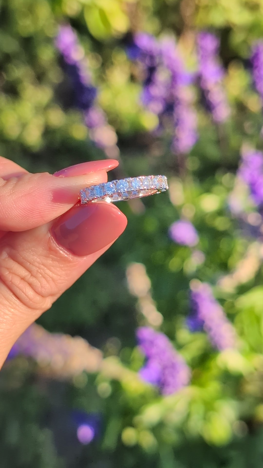 2.05ct DIAMOND ETERNITY RING G-H VVS PLATINUM WEDDING BAND ROUND CUT NATURAL 2ct